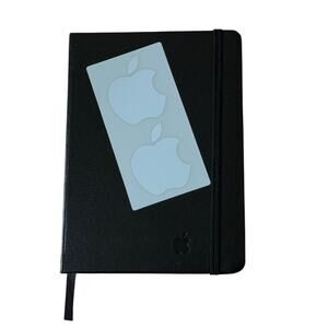 Apple Employee Exclusive Hardback Journal Notebook Lined Pages + 2 Stickers READ